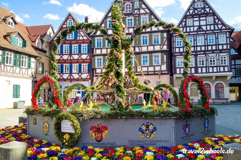 Osterbrunnen Schorndorf, Motorradtour Ostermontag 2016, travel2wheels